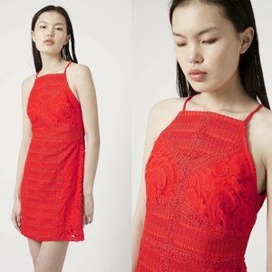 Topshop Crochet Lace Trim Mini Dress- Out of Stock
